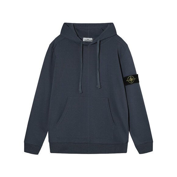 Stone Island Navy Hoodie - Picture 1 of 2